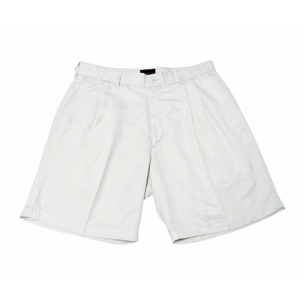 NIKE CHINO SHORTS 36 PLEATED EMBROIDERED LOGO